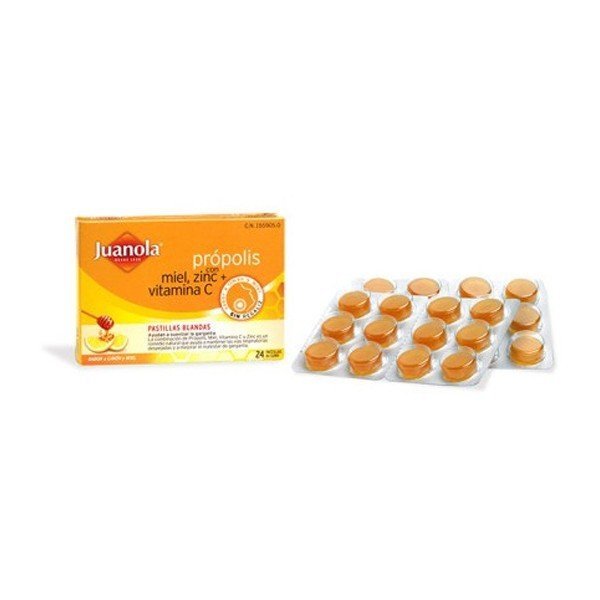 Juanola pastillas miel vitamina-C 12 unidades