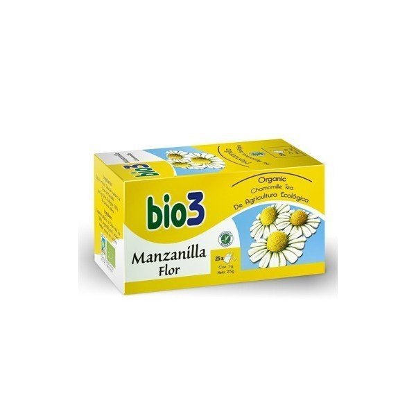 Bio3 manzanilla flor ecológica 25 bolsas