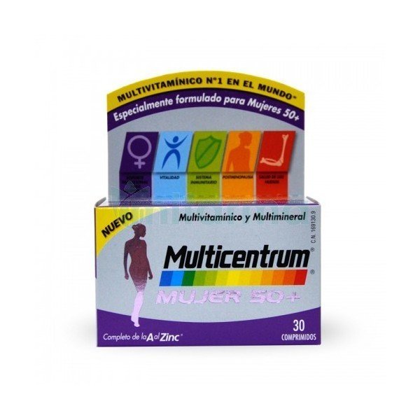 Multicentrum mujer 50+ (30 comprimidos)