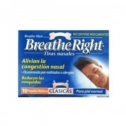 Tiras nasal Breath Right pequeás 10 unidades