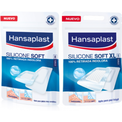 Hansaplast silicone soft aposito adhesivo 8 unidades