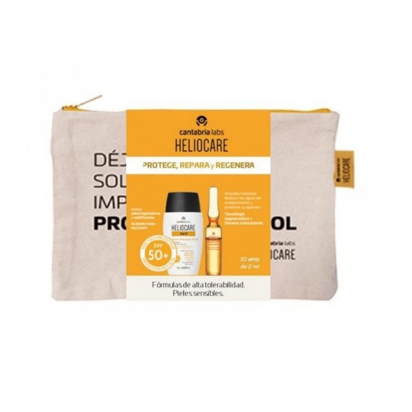 Heliocare pack mineral 360º+Endocare 10 ampollas